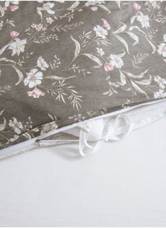 Master Home Textile Cotton Floral Comforter Sets, Fits 200 x 200 cm Double Size Bed, 9 Pcs, 100% Cotton 200 Thread Count, With Removable Filling, Veronica Series  - Image 5