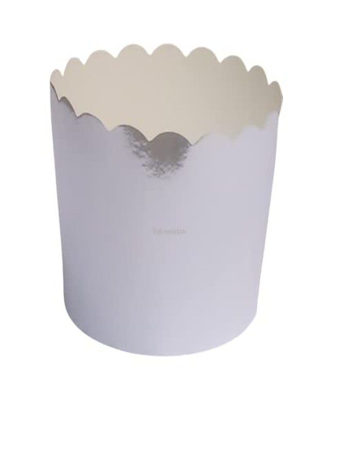 Bakerelation Silver Muffin Cupcakes Paper Cup Oilproof Cake Mould Liner Tray Wedding Cupcakes Paper Cases Baking Paper Cups Pack of 25 pcs - Image 1