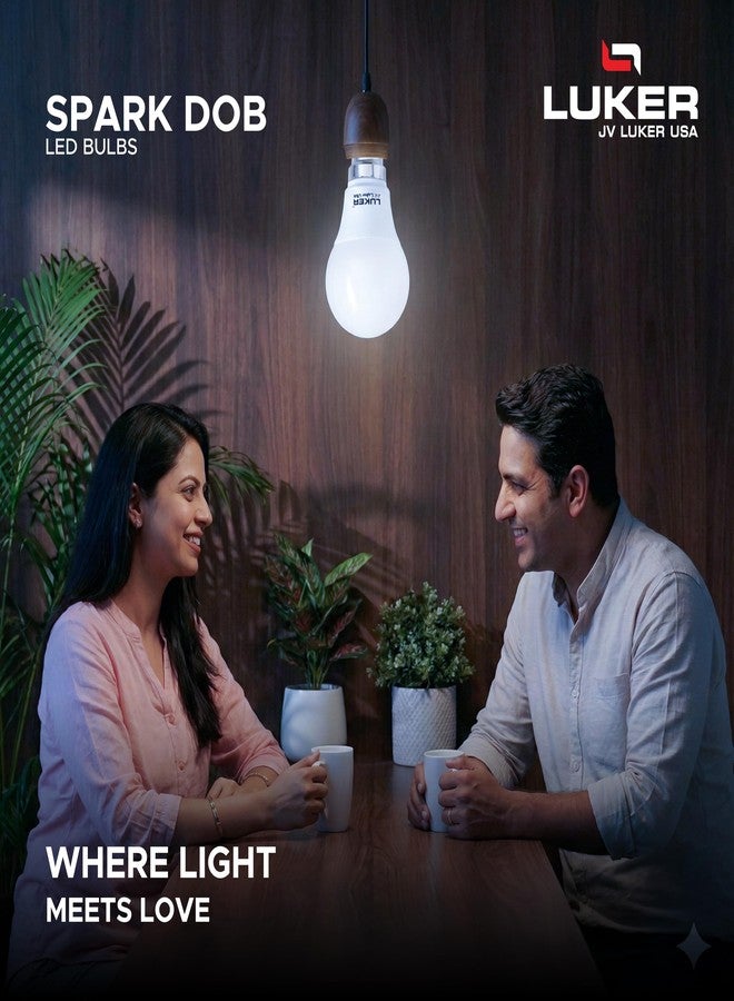 LUKER JVLuker 9W LED Bulb B22 Base Energy Efficient 1 Star Light 120 Degree Wide Beam Coverage High CRI Surge Protection Lights for Home and Office Indoor & Outdoor, 1 Year Warranty (Pack of 2, White) - Image 2