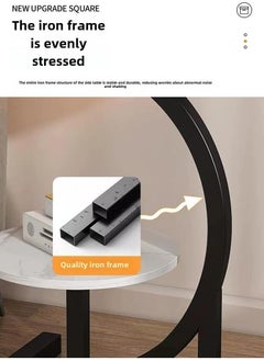 Y&D C Shaped End Table,Modern End Table in Living Room,Small Side Table for Couch,Space-Saving Home Decor End Table for Living Room  - Image 4