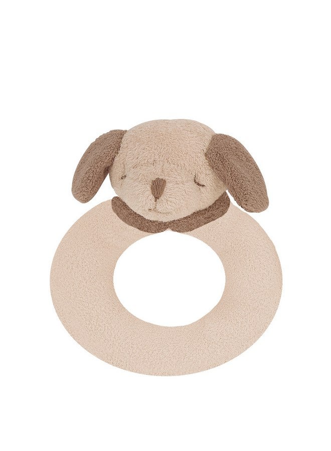 Angel Dear Angel Dear - Light Brown Puppy, Ring Rattle