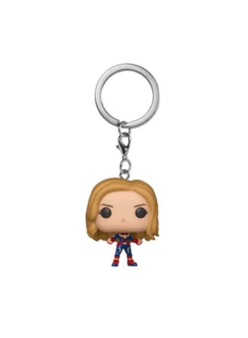 Funko Pop! Captain Marvel Figure Toy Keychain - Image 1