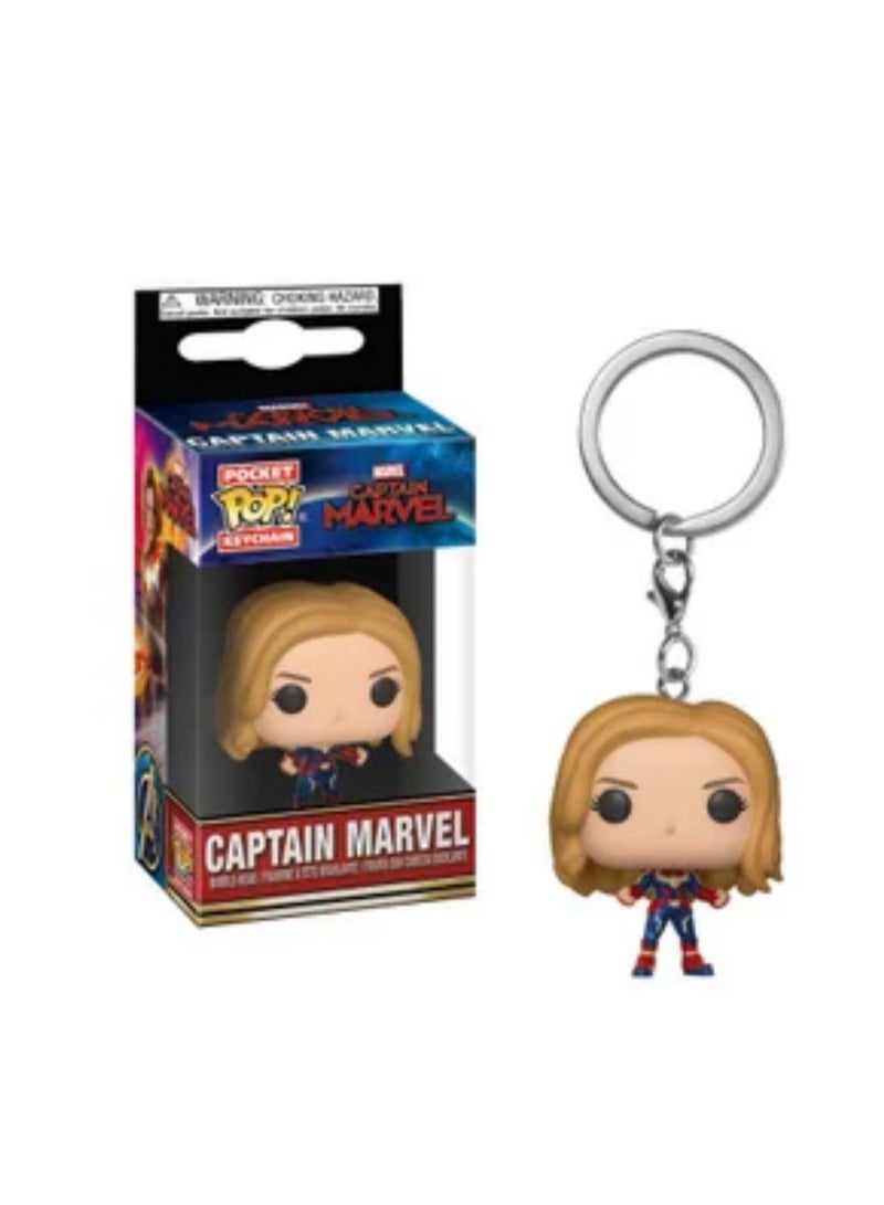 Funko Pop! Captain Marvel Figure Toy Keychain - Image 2