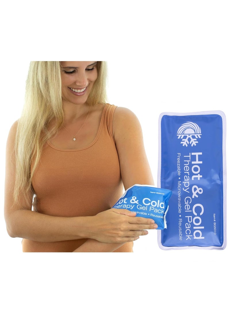 Roscoe Medical Roscoe Medical Gel Ice Packs Reusable and Cold Packs for Injuries Reusable, Shoulder Ice Pack, Knee Ice Pack, Hot and Cold Pack, Ice Pack for Back, 5 x 10 Inches, Small Ice Pack 