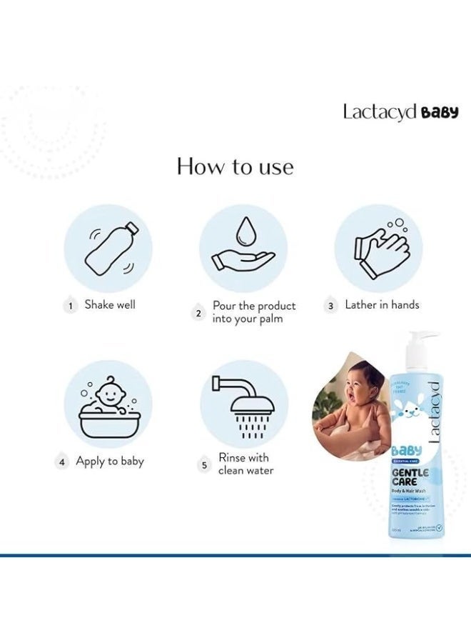Lactacyd Baby Gentle Care Baby Wash & Shampoo 500ml - Image 2