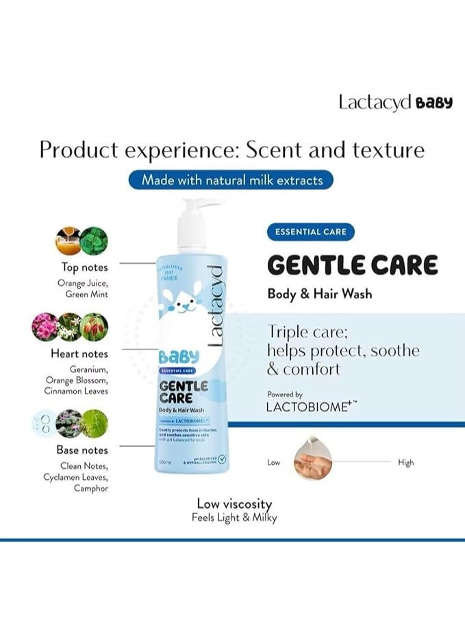 Lactacyd Baby Gentle Care Baby Wash & Shampoo 500ml - Image 4