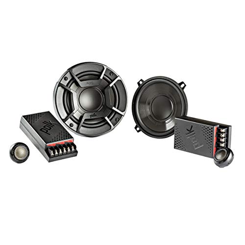 Polk Audio DB5252 DB+ Series Component Speaker System for Car & Marine - 5-1/4" 2-Way Speaker, 4-Ohm Impedance, 50-23kHz Frequency Response, Polypropylene Woofer Cone, Separate Silk Dome Tweeter - Image 1