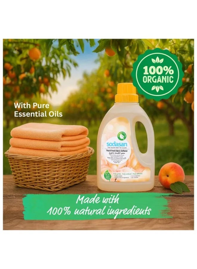 sodasan 100% Natural Peach Fresh Fabric Softener 750 ML - Image 3