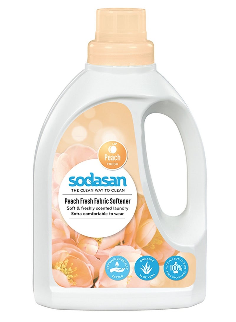 sodasan 100% Natural Peach Fresh Fabric Softener 750 ML - Image 1