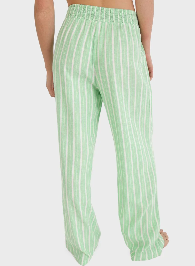 American Eagle Striped High Waist Pants