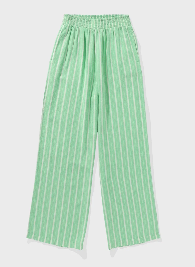 American Eagle Striped High Waist Pants