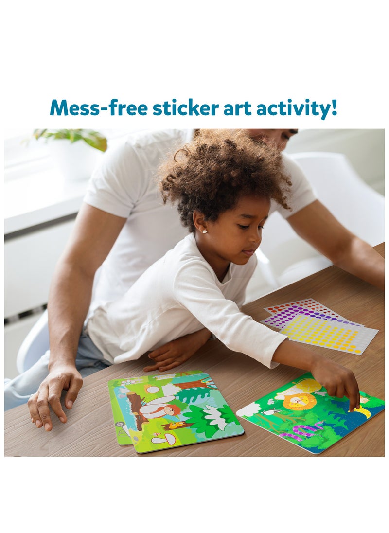 Skillmatics Dot It Animals, No Mess Sticker Art for Kids, Craft Kits, DIY Activity, Travel Toys, Fine Motor Skills, Gifts for Boys & Girls Ages 3, 4, 5, 6, 7  - Image 3