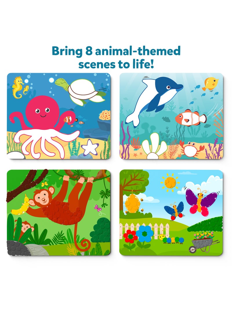 Skillmatics Dot It Animals, No Mess Sticker Art for Kids, Craft Kits, DIY Activity, Travel Toys, Fine Motor Skills, Gifts for Boys & Girls Ages 3, 4, 5, 6, 7 - Image 4