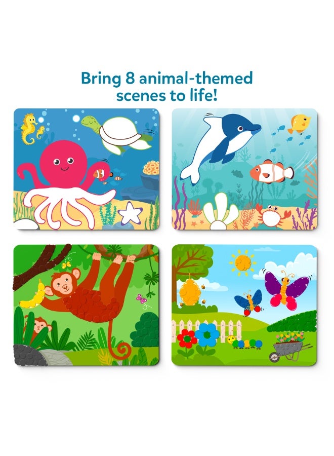 Skillmatics Dot It Animals, No Mess Sticker Art for Kids, Craft Kits, DIY Activity, Travel Toys, Fine Motor Skills, Gifts for Boys & Girls Ages 3, 4, 5, 6, 7 - Image 4