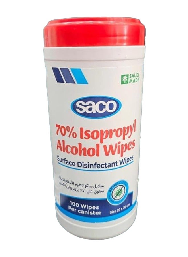 ساكو مناديل ساكو، مناديل معقمة ومنعشة 100 منديل - Image 1