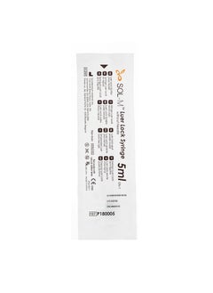 SOL-MILLENNIUM Sol-M 5ml Luer Lock Syringe without needle box w/ 100 count  - Image 4
