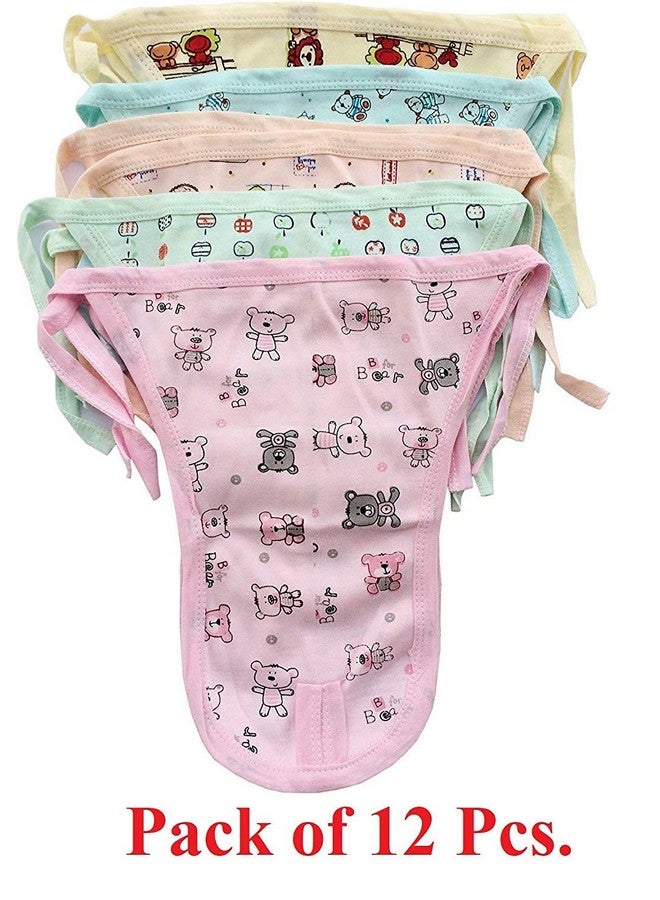 CUTEABLY New Born Baby Cloth Diapers Langot Washable Reusable Nappies (0-6 Months, Pack of 12) - Image 4