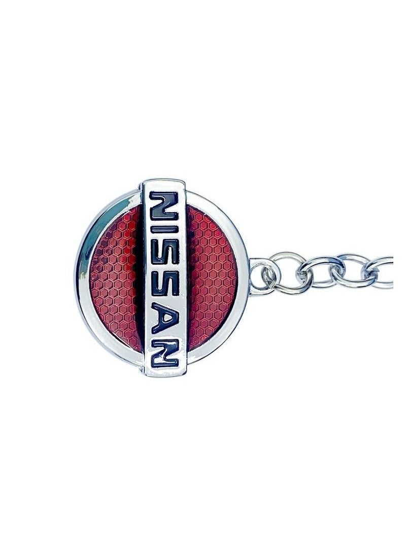 Nissan NISSAN LOGO  Car Keychain, Key Ring For Car, Nissan Logo Key Chain  - Image 3