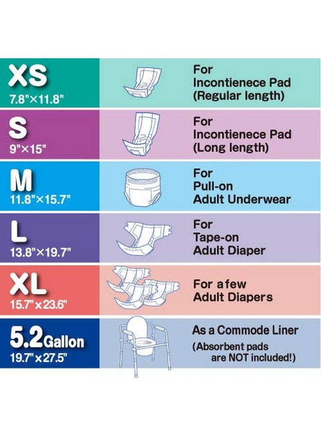 BOS أكياس قابلة للتصرف لإغلاق الروائح مذهلة للحفاضات أو فضلات القطط أو أي منتج صحي للتخلص منها متينة وغير معطرة [الحجم XL اللون أبيض] (50 حبة عبوة من 2) (100 كيس) - Image 4