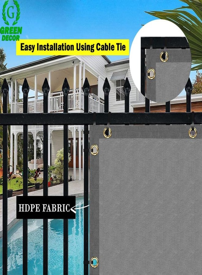 GREEN DECOR HDPE Fabric Self Fold Baby Kids Safety Net Protector for Balcony & Staircase Railing Guard,Balcony Stairway Net Baby Safety Products for Indoor&Outdoor(Grey Color, 1.50X9 MTR) - Image 5