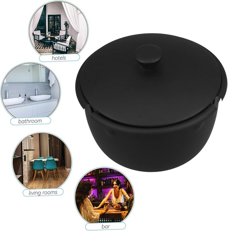 Vertical Retro Style Car Ashtray with Lid for Cigarettes - Image 5