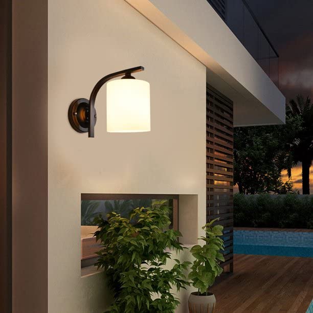 kinis Modern Classic Design Wall Light/Wall Lamp to Décor Home/Living Room/Bedroom/Office/Dining/Cafe/Restaurants, Black (Pack of 2) - Image 3