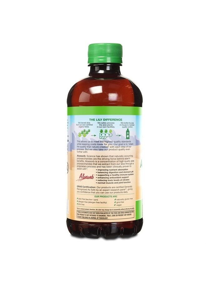 Lily Of the Desert - Lily of the Desert Aloe Vera Juice - Inner Fillet Aloe Vera Drink, Organic Aloe Juice with Natural Vitamins, Digestive Enzymes for Gut Health, Stomach Relief, Wellness, Glowing Skin, 32 Fl Oz - Image 1