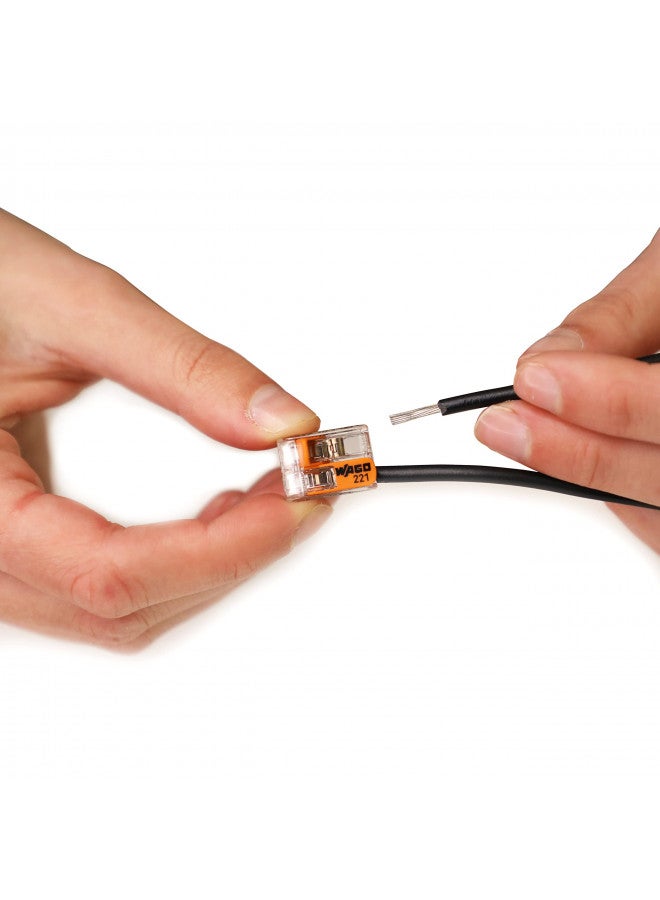 WAGO 221-412 Lever-Nuts - 2-Conductor Compact Splicing Connectors (Pack of 10) - Image 4