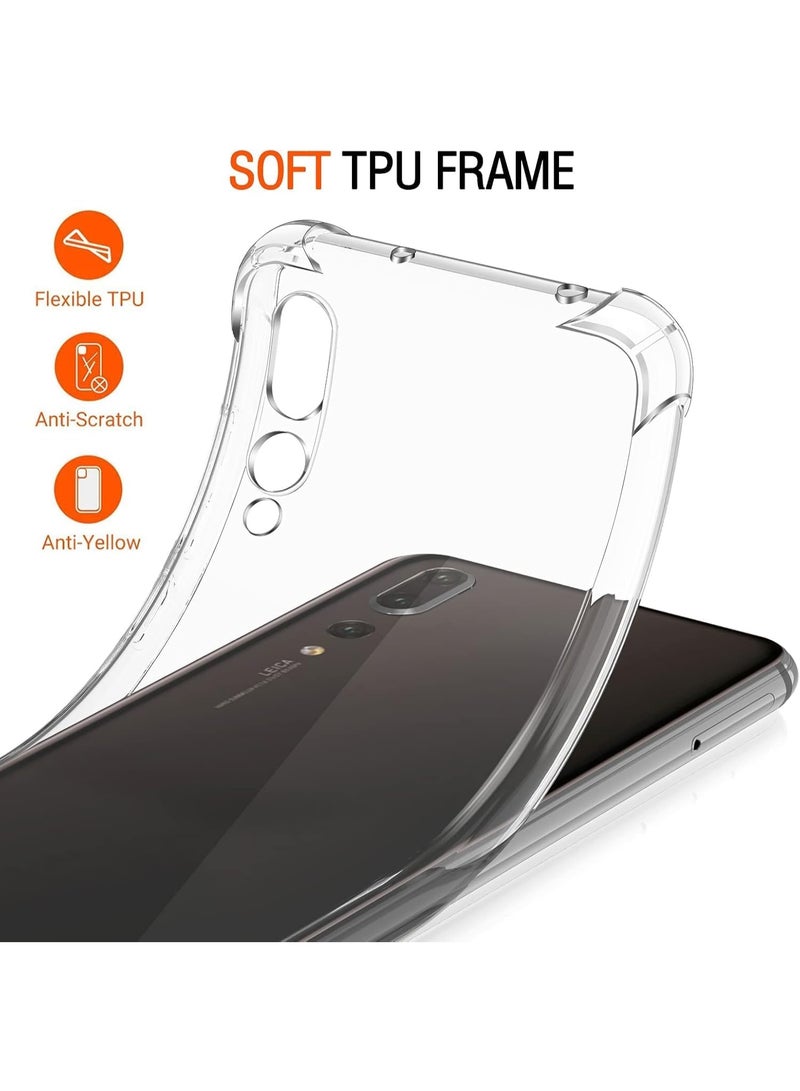 Lion Store Huawei P20 Pro case, super clear shockproof silicone protective case with reinforced corners and a soft transparent TPU shock-absorbing cover - Image 3