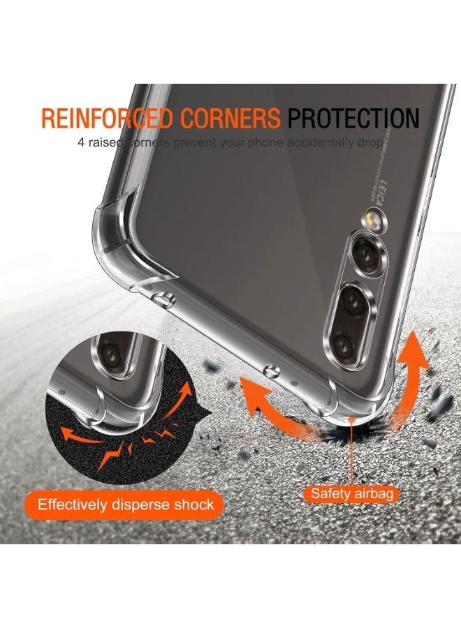 Lion Store Huawei P20 Pro case, super clear shockproof silicone protective case with reinforced corners and a soft transparent TPU shock-absorbing cover - Image 2