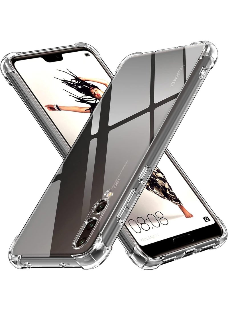 Lion Store Huawei P20 Pro case, super clear shockproof silicone protective case with reinforced corners and a soft transparent TPU shock-absorbing cover - Image 1