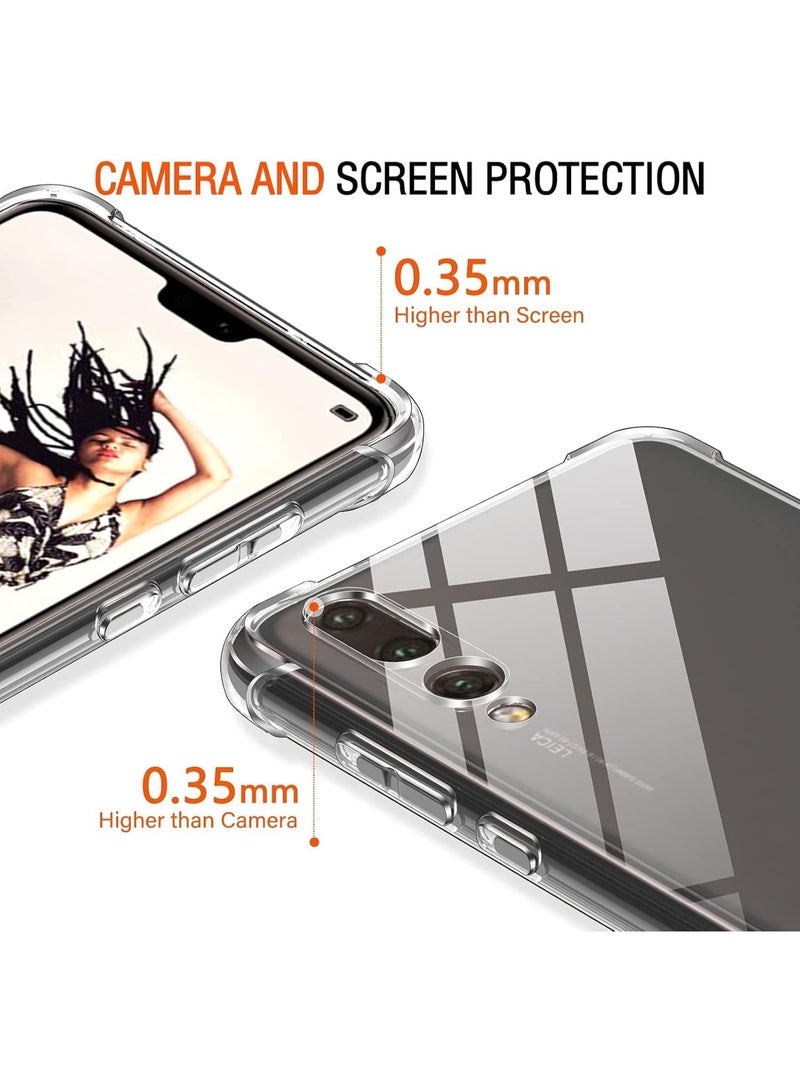 Lion Store Huawei P20 Pro case, super clear shockproof silicone protective case with reinforced corners and a soft transparent TPU shock-absorbing cover - Image 4