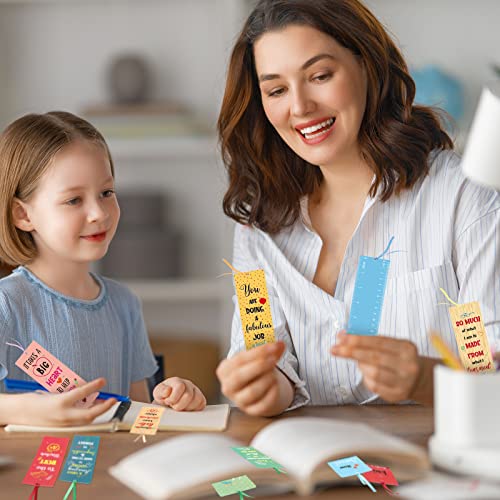 Chinco 120 Pack Teacher Bookmarks Teacher Appreciation Gifts in Bulk Thank You Gifts from Students Christmas Teacher Gifts Graduation Gift Back to School Gift for Teachers Party Favors Classroom Reading - Image 3