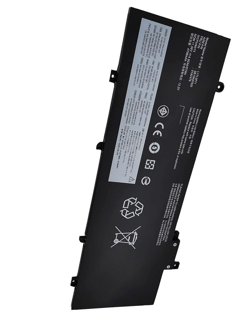 CSF Laptop Battery Compatible for T480S L17L3P71 Lenovo ThinkPad T480S Series Notebook 01AV478 SB10K97620 L17M3P71 01AV479 SB10K97621 L17M3P72 01AV480 SB10K97622-11.58V 57Wh/4920mAh  - Image 1