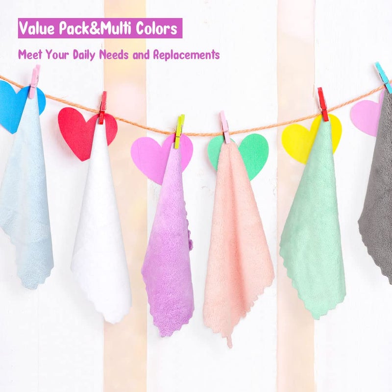 Orighty Baby Washcloths 24-Pack(7''x9''), Microfiber Coral Fleece Baby Towels, Super Soft and Absorbent Wash Cloths for Newborns, Infants and Toddlers, Gentle on Delicate Skin for Face Hands and Body - Image 2