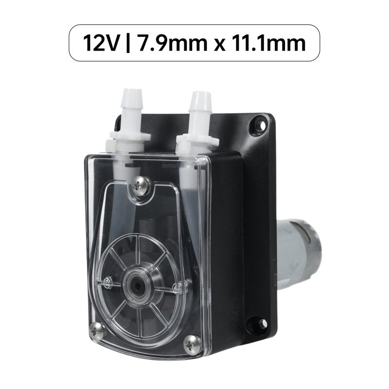 Peristaltic Pump 12V: High-Flow 1500Ml/Min - Food-Grade Replaceable Silicone Tube - Durable Rust-Resistant Stainless Steel Screws Dosing Pump for Home Appliances Analytical Instruments Beverage Machin - Image 1