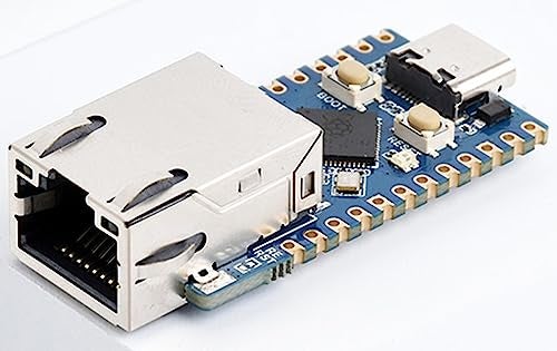 Waveshare RP2040 Ethernet Development Board, Based on Raspberry Pi RP2040 Dual Core Processor Onboard ETH Port,Controllable via Network Support TCP Server/TCP Client/UDP Server/UDP,C/C++, MicroPython, etc. - Image 1