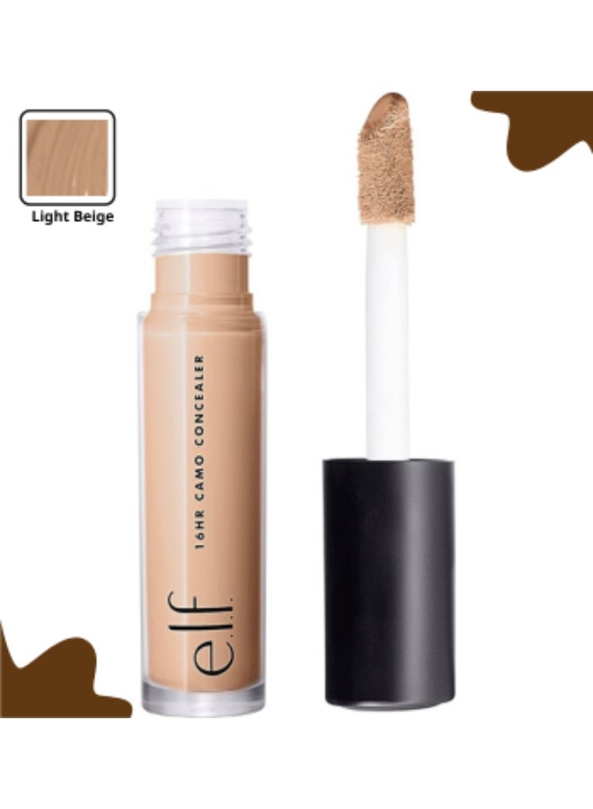 elf 16HR Camo Concealer, Full Coverage, Highly Pigmented, Matte Finish, Light Beige - Image 1