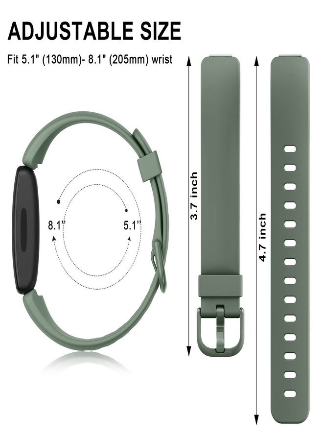 اي كي سوار AK متوافق مع سوار Fitbit Inspire 2 للرجال والنساء، أساور رياضية بديلة قابلة للتعديل لسوار Fitbit Inspire 2 / Ace 3 (لون أخضر أفوكادو) - Image 3