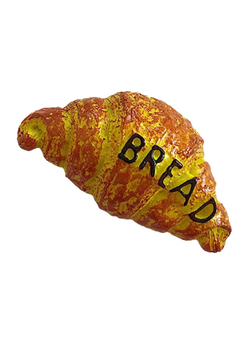 Croissant Refrigerator Magnet, 3d Simulation Food Bread Message Sticker Three-Dimensional Creative Magnetic Sticker Home Decoration Accessories - Image 1