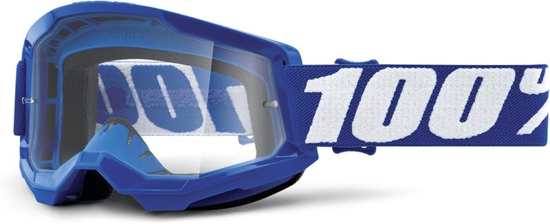 100 Percent Strata Gen 2 MX Goggles One Size Blue ~ Clear