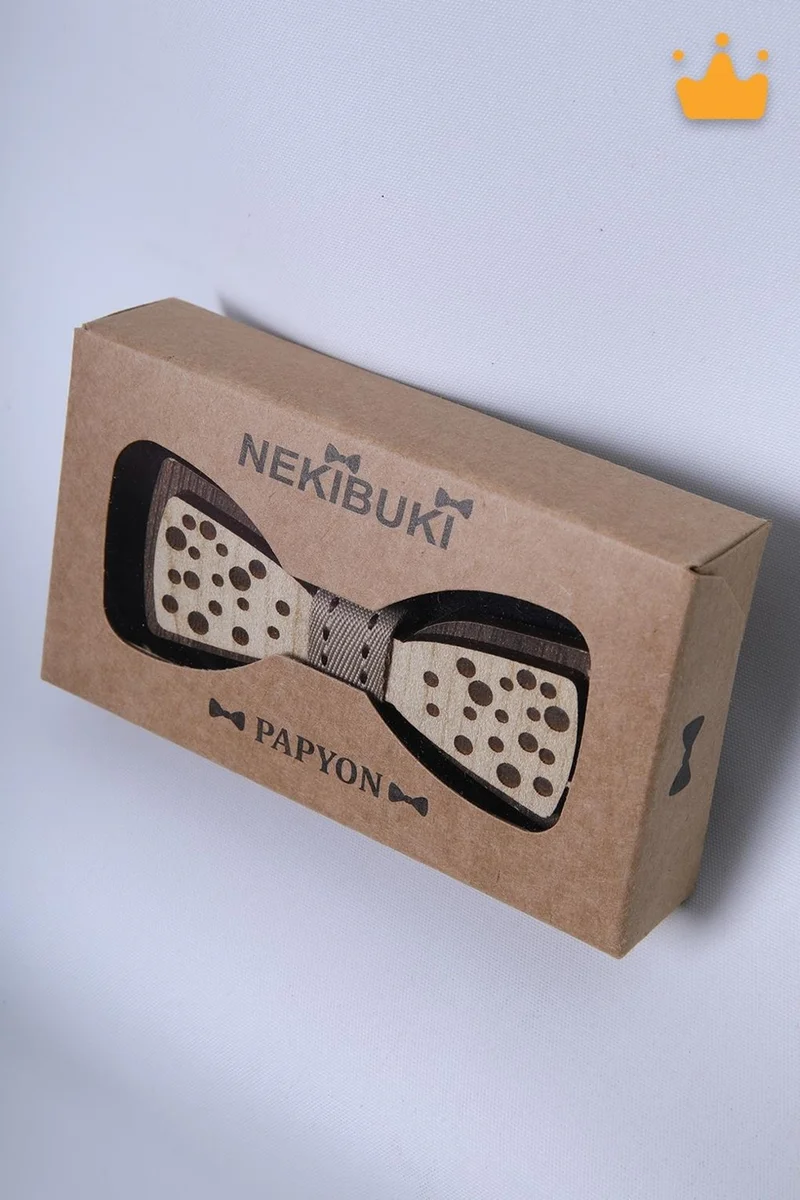 Baby Hola Babyhola 1-16 Years Old Wooden Boy Bow Tie Birthday Boxed Wooden Boy Baby Gift Reading Festival 23 April Bow Tie