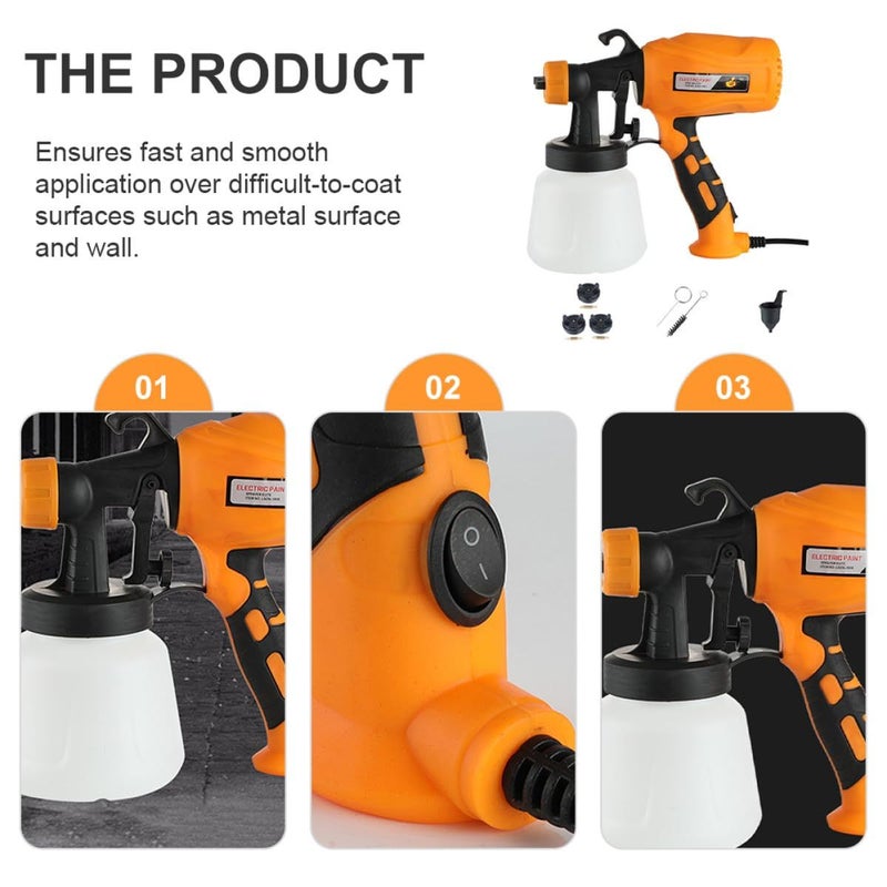 Portable Power Paint Sprayer High Pressure Spray Tool for Walls Ceilings Cabinets US Plug - Image 3