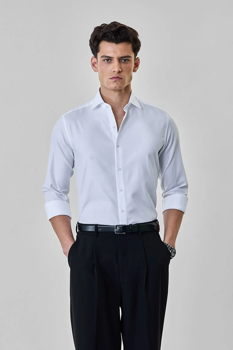 SNITCH Slim Fit Luxe 100% Cotton Shirt