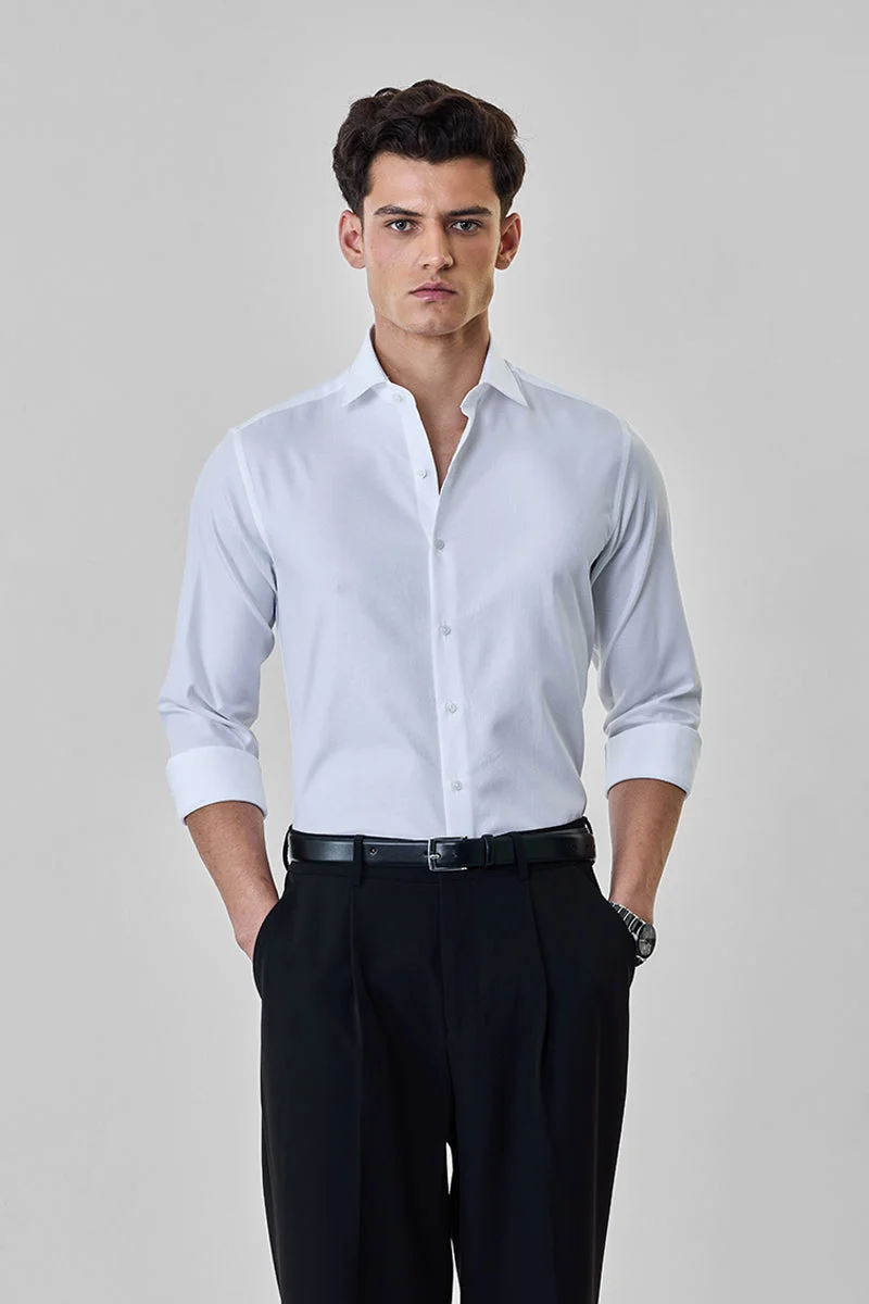 SNITCH Slim Fit Luxe 100% Cotton Shirt