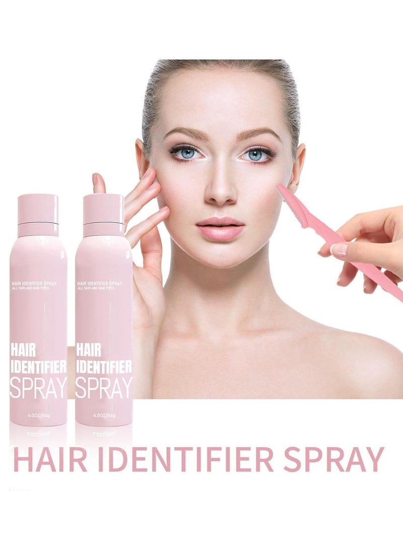 Jaysuing Hair Identifier Spray For Face Shaving, Hair Identifier Spray For Face Shaving Dermaplaning, White Dermaplaning Spray, Dermaplaning Face Spray Powder, Skin Hair Identifier Spray, 100ML - Image 4