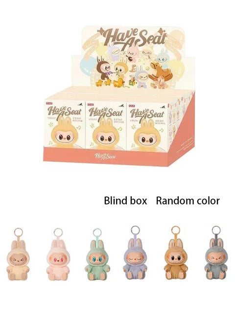 6pcs Second generation Labubu THE MONSTERS Exciting Macaron Vinyl Face Series Figures Toy Adorable Lovely Personalized Doll