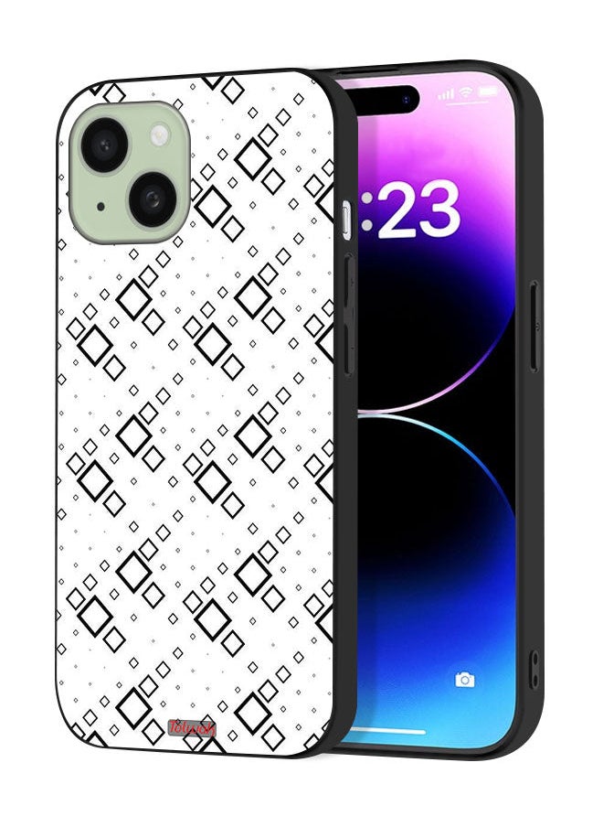 Tolwak Apple iPhone 15 Protective Case Cover Square Abstract Digital Art  - Image 1