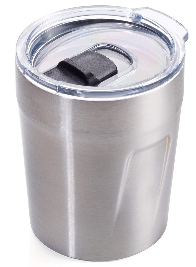 ترويكا كوب ترويكا إسبريسو معزول بجدار مزدوج بتقنية التفريغ الهوائي - سعة قصوى 160 مل - غطاء (خالٍ من مادة BPA) مزود بقفل منزلق، مانع للانسكاب - مصنوع من الفولاذ المقاوم للصدأ 201 و304 - Image 1