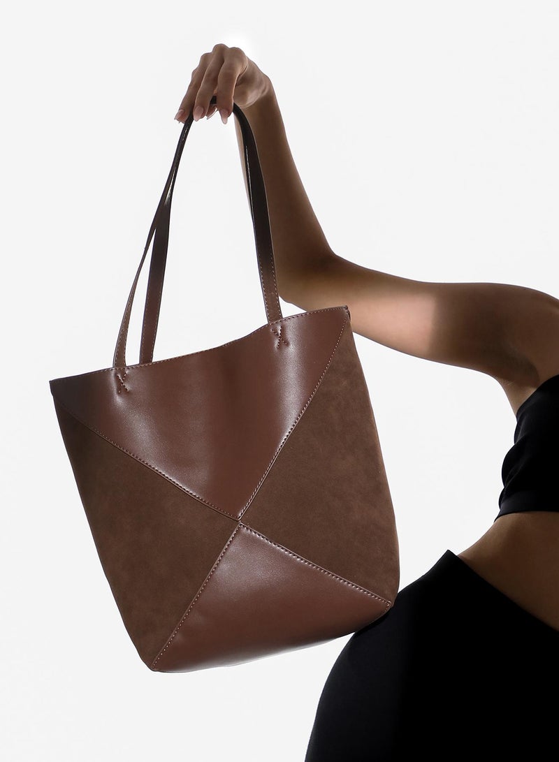 Haute Sauce Solid Zip Lock Regular Vegan Leather Hand Bag For Women  - Image 3